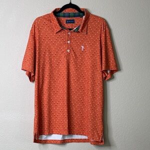 William Murray keep em coming short sleeve golf polo beer mugs large orange